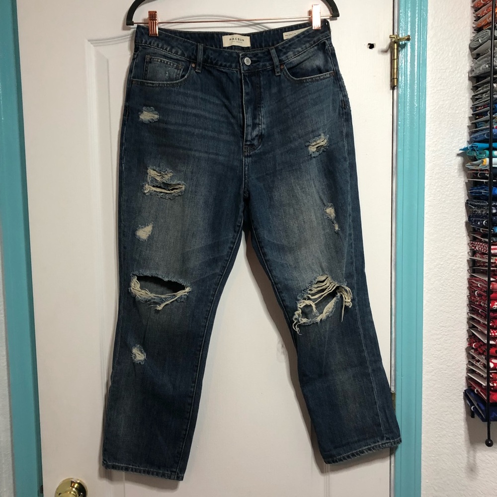 Denim mom jeans